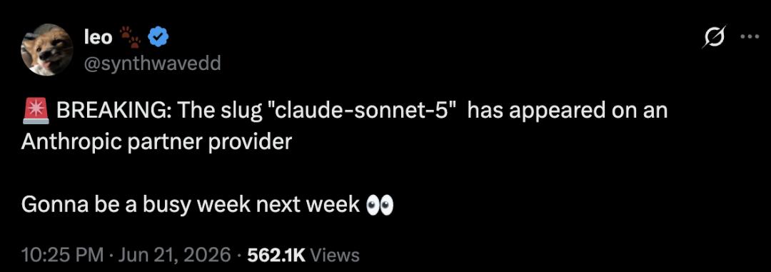 Claude新模型Sonnet-5下周上线，Fennec神级加速迭代-第1张图片-世界杯直播平台-世界杯2026直播平台-免费观看官方-V3.6.9
